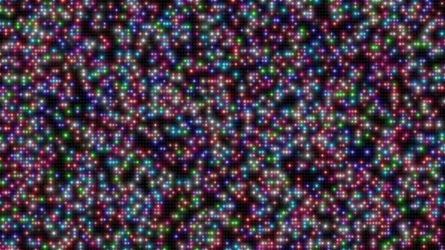 Panel de luz con destellos de colores