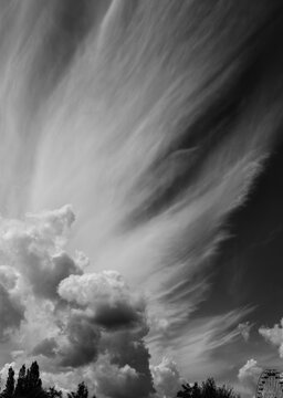 dramatic sky with clouds