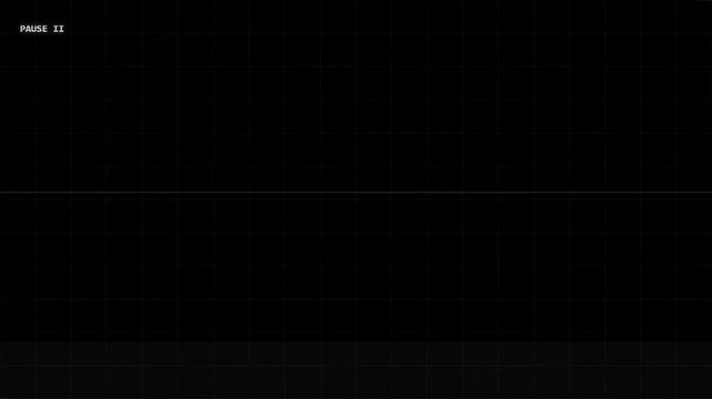 Abstract horizontal glitch on screen motion background with static noise, black television error signal footage.