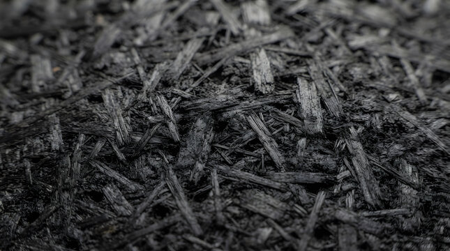 Recycled Carbon Composite Texture, Close-Up Detail Showcasing Sustainable Material, Industrial Design Element, Eco-Friendly Innovation.