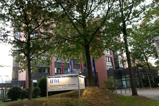 Chamber of Crafts (Handwerkskammer) Dusseldorf as educational center for skilled trades and training to become a master craftsman for handyman and craft professions and part-time vocational training