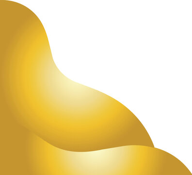 Abstract golden composition with smooth flowing organic shapes and soft luminous gradient highlights