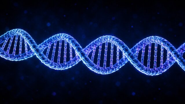 DNA Helix Genetic Material and Molecular Biology Science Concept
