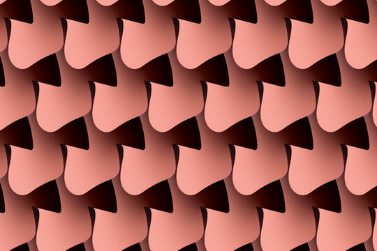  Coral Fold Flow Pattern Design