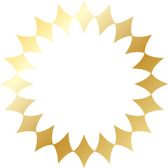 Gold Starburst Radial Frame © thekopmylife