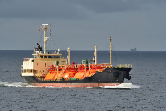LPG carrier underway at sea