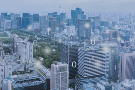 都市空間における情報通信ネットワーク　バイナリコード