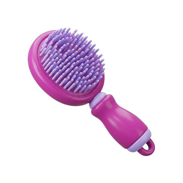 Pet slicker brush for grooming cats and dogs isolated illustration