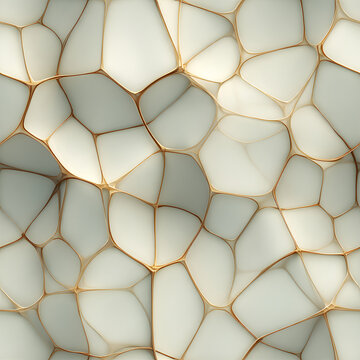 Asymmetric Composition with Seam-touching Subject Seamless Pattern