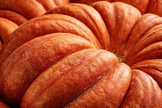 Giant orange pumpkin texture close up autumn harvest background food