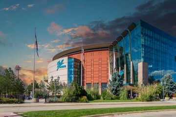 Obraz premium Ball Arena home of the Avalanche in Denver Colorado USA