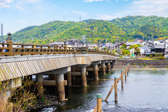 Historic Uji Bridge in Kyoto is one of the three oldest bridges in Japan first built more than 1,300 years ago. The water beneath the bridge is exceptionally pure and perfect for making green tea.