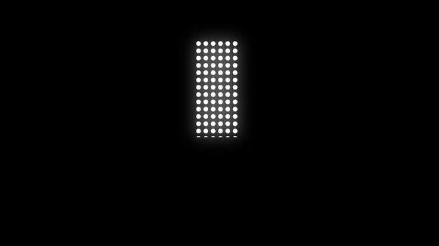 Number one animation glows with modern illuminated light bulbs. First place milestone celebration highlights number one. Championship victory ranking features this number one.