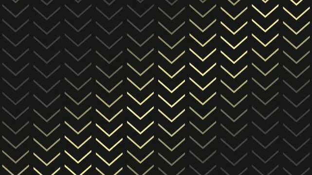 Minimalist Slate and Signal Yellow Directional Chevron Guidance Loop