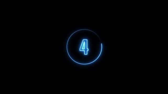 Number three animation glows inside a minimalist circular ring. Countdown schedule telemetry coordinates guide number three. Chronological time sequences feature number three.