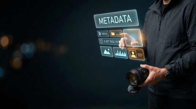 A person interacting with a futuristic holographic display showing complex data visualization