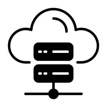 Cloud Server Vector Icon