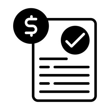 Invoice Vector Icon