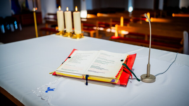 Missal on the altar