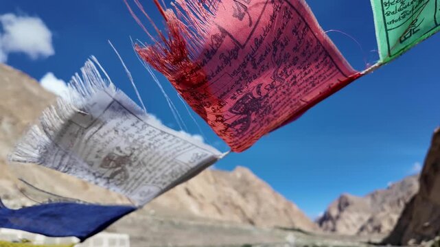 aeriaw vie of Indus river in Ladakh ,India