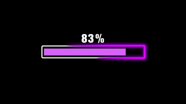 Progress bar animation indicates forty nine percent load status. Software buffering telemetry updates across progress bar. Digital interface waiting runs on bar.