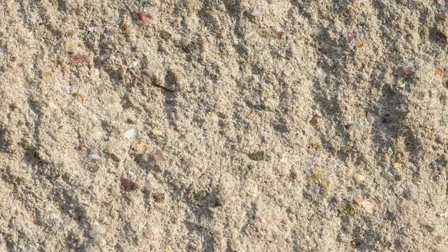 Detailed beige stucco plaster wall texture loop in 4k ultra hd resolution