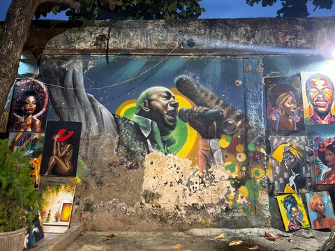 graffiti per le strade di Cartagena, Colombia 