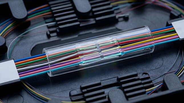 Precision Fusion-Spliced Ribbon Optical Fiber Array