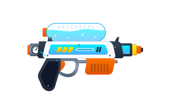 Modern water gun toy with pressurized tank for summer water fight games