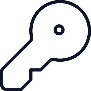 Key line icon for access and password