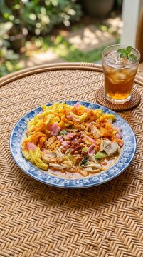 Traditional Indonesian asinan (bogor) dish 