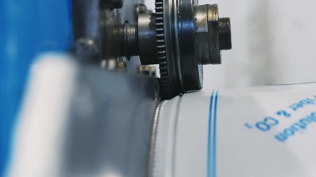 Stainless Steel Gear Teeth in Industrial Boiler Production Machine