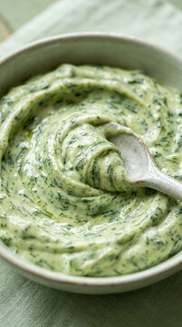 Creamy Spinach Dip with Spoon
