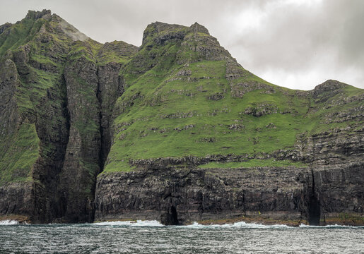 beautiful nature of Vestmanna Sea cliffs in the Faroe Islands