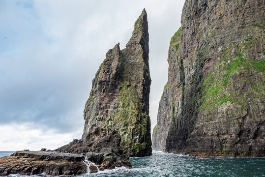 beautiful nature of Vestmanna Sea cliffs in the Faroe Islands