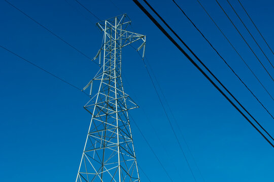 Electrical Tower and Power Lines, USA