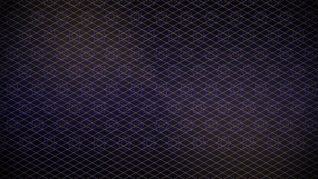 Indigo Islamic geometric lattice pattern animated seamless loop 4K