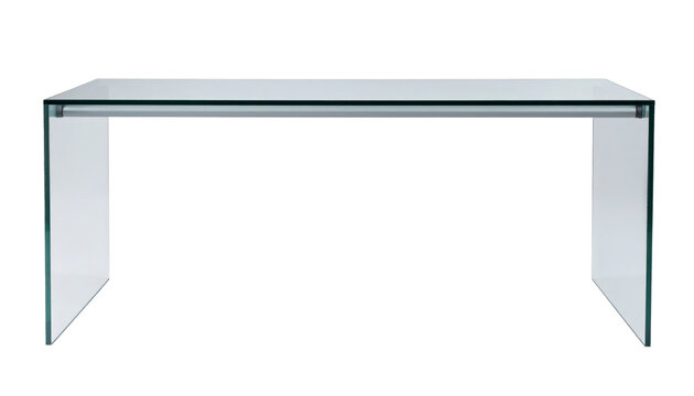 Modern glass desk featuring a minimalist rectangular design with clean lines and sturdy construction suitable for contemporary home office or professional interior spaces&nbsp;&nbsp;