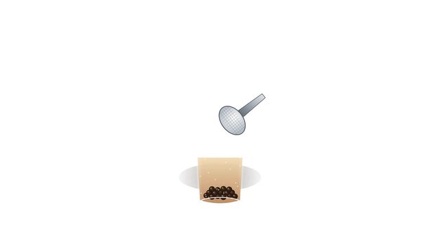 bubble tea pearls animation