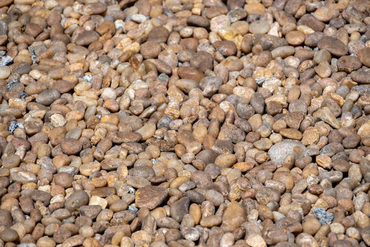 Pebble background with natural stones