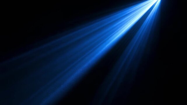 Bright Blue Stage Beam Shining from Upper Right Loop 4K