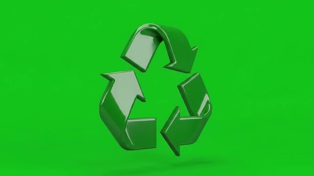Three Dimensional Green Arrows Forming A Universal Triangle Loop Symbol Representing Ecological Responsibility Sustainability Efforts Waste Reduction Awareness And Circular Economy Initiatives