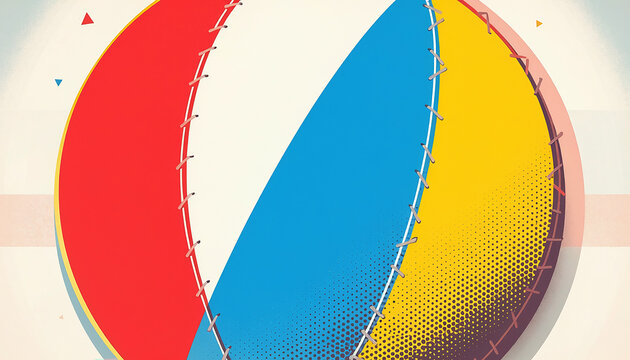 Abstract Baseball Design Generative AI