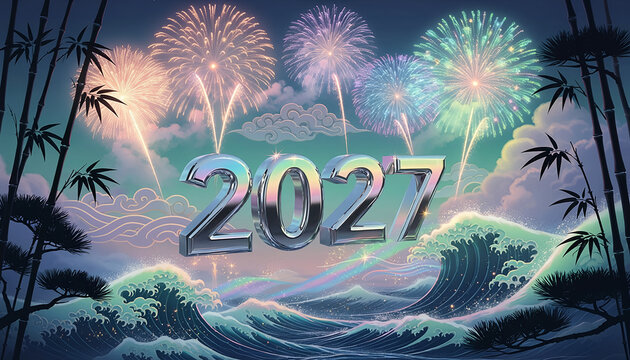 New Year 2027 Celebration Concept Generative AI