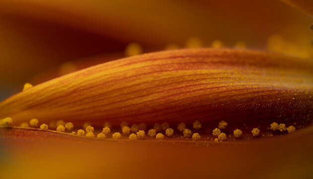 Macro Pollen Texture Generative AI
