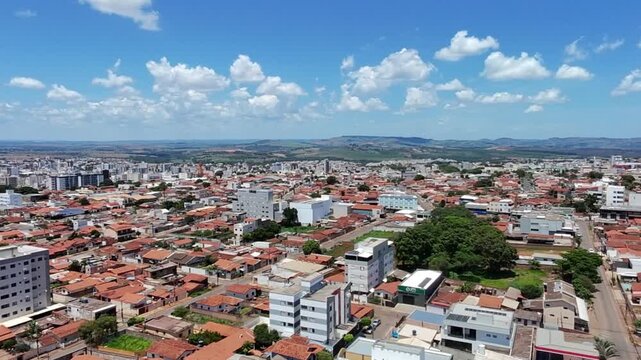 Vista a&eacute;rea do Bairro Vila Garcia, Patos de Minas, Minas Gerais
