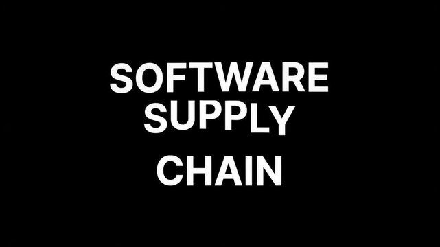 Software Supply Chain Kinetic Typography Animation for Cybersecurity, Application Security, Software Development and Technology Risk