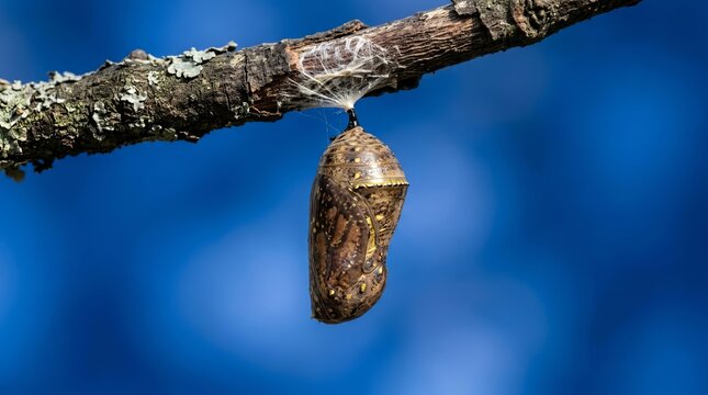 Butterfly Cocoons with Blur Background