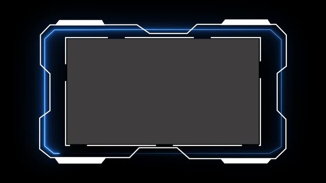 fi Frame concept Futuristic HUD Interface Screen Design. Digital callouts titles. HUD UI GUI futuristic user interface elements set. High tech screen video game. motion graphics animation video.