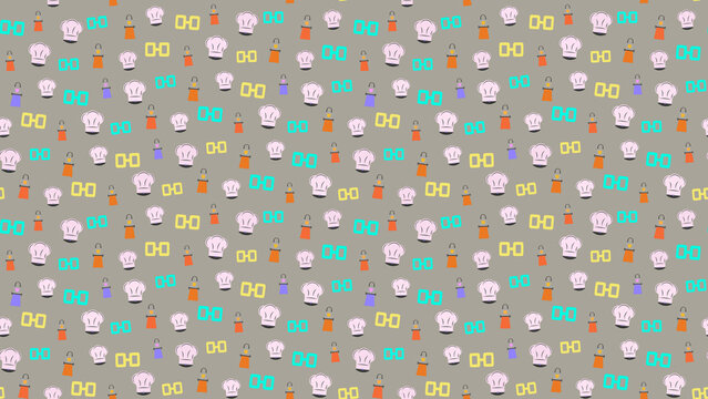 Chef hat and apron pattern